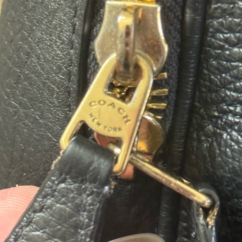 Coach Court Leather Backpack with Gold Hardware Trendy Minimalist Bag - Picture 6 of 11